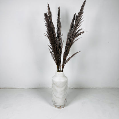 Cylindrical Vase - Cheetah White