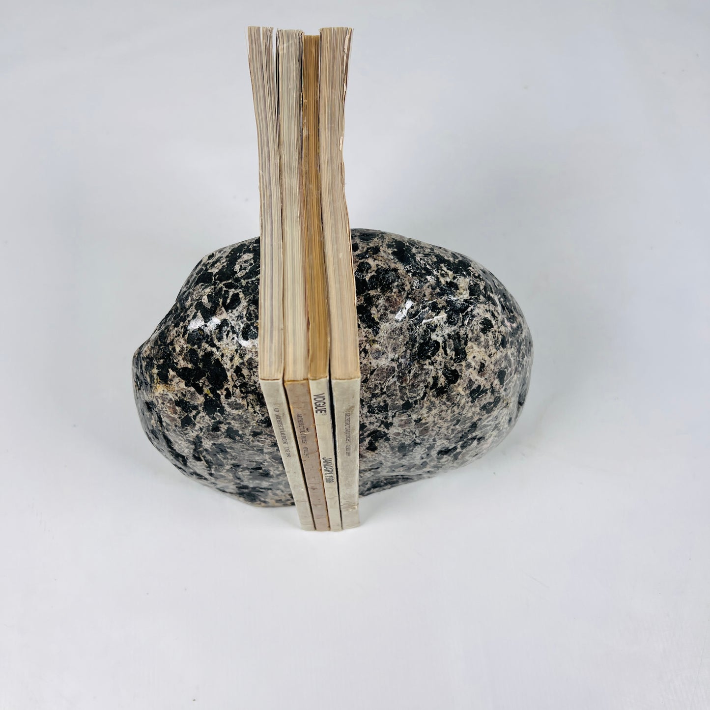 Black Riverstone Bookend