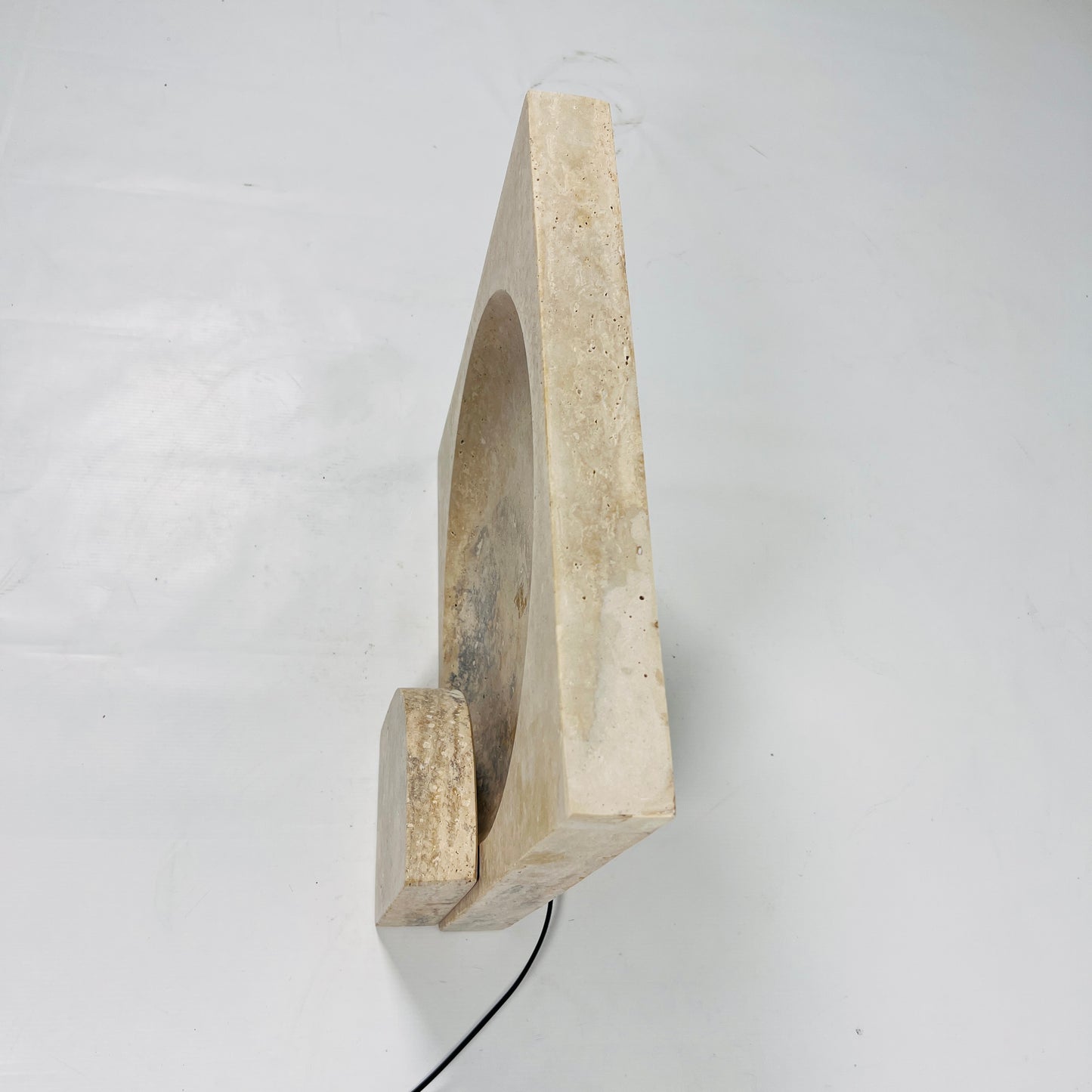 Eclipse Table Lamp - Travertine