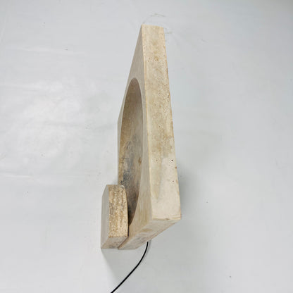 Eclipse Table Lamp - Travertine