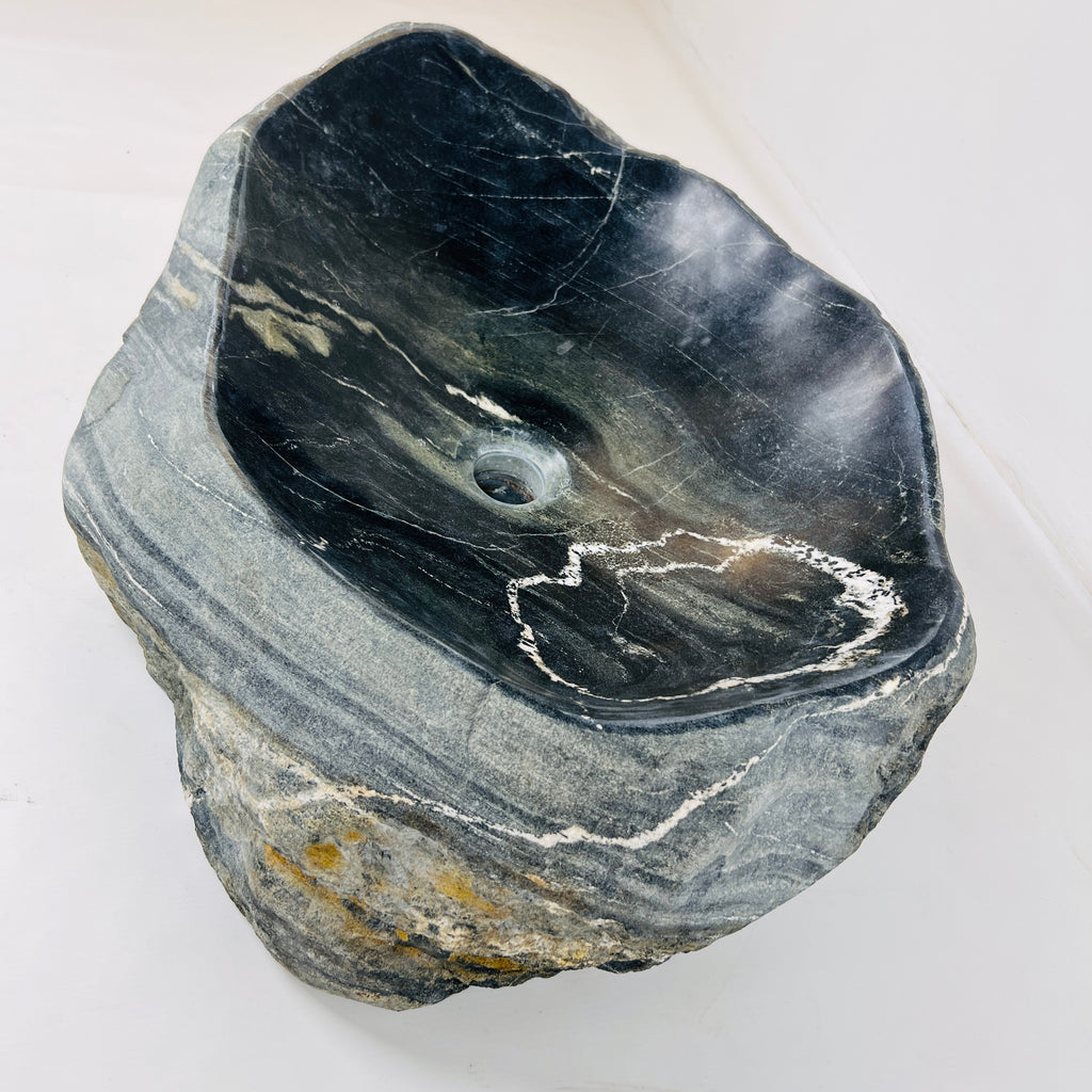 Moonlit Current River Stone Sink