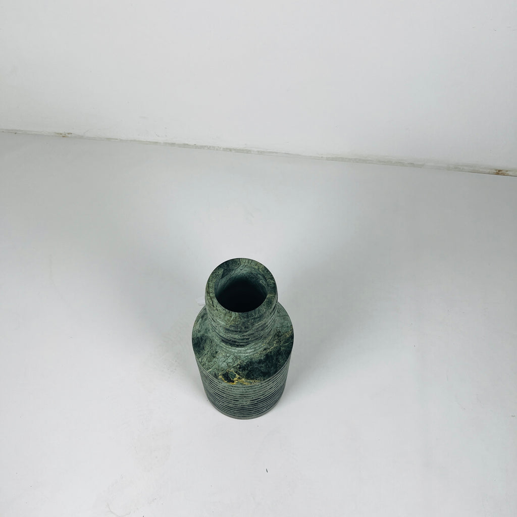 Strata Splotched Jungle Green Vase