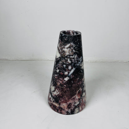 Funnel Vase - Red & White