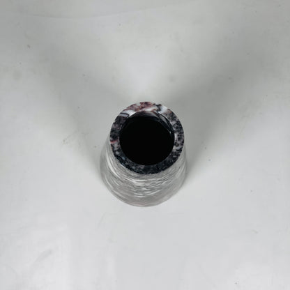 Funnel Vase - Red & White