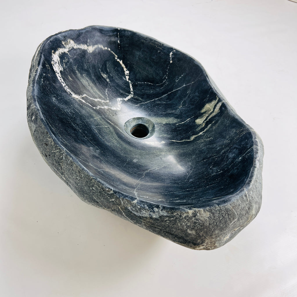 Moonlit Current River Stone Sink