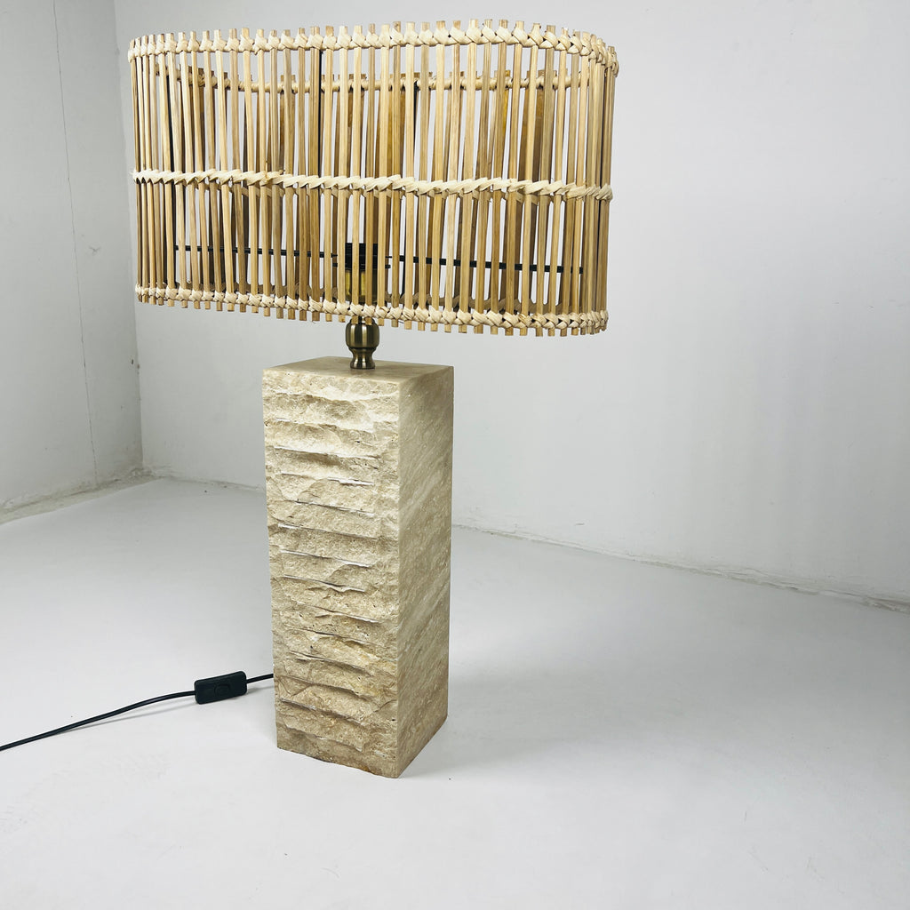 Travertine Elysian Lamp