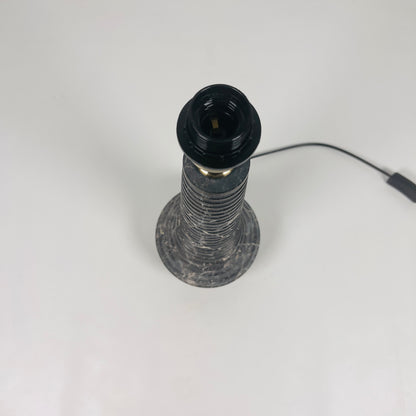 Bulged Striated Lamp - Black