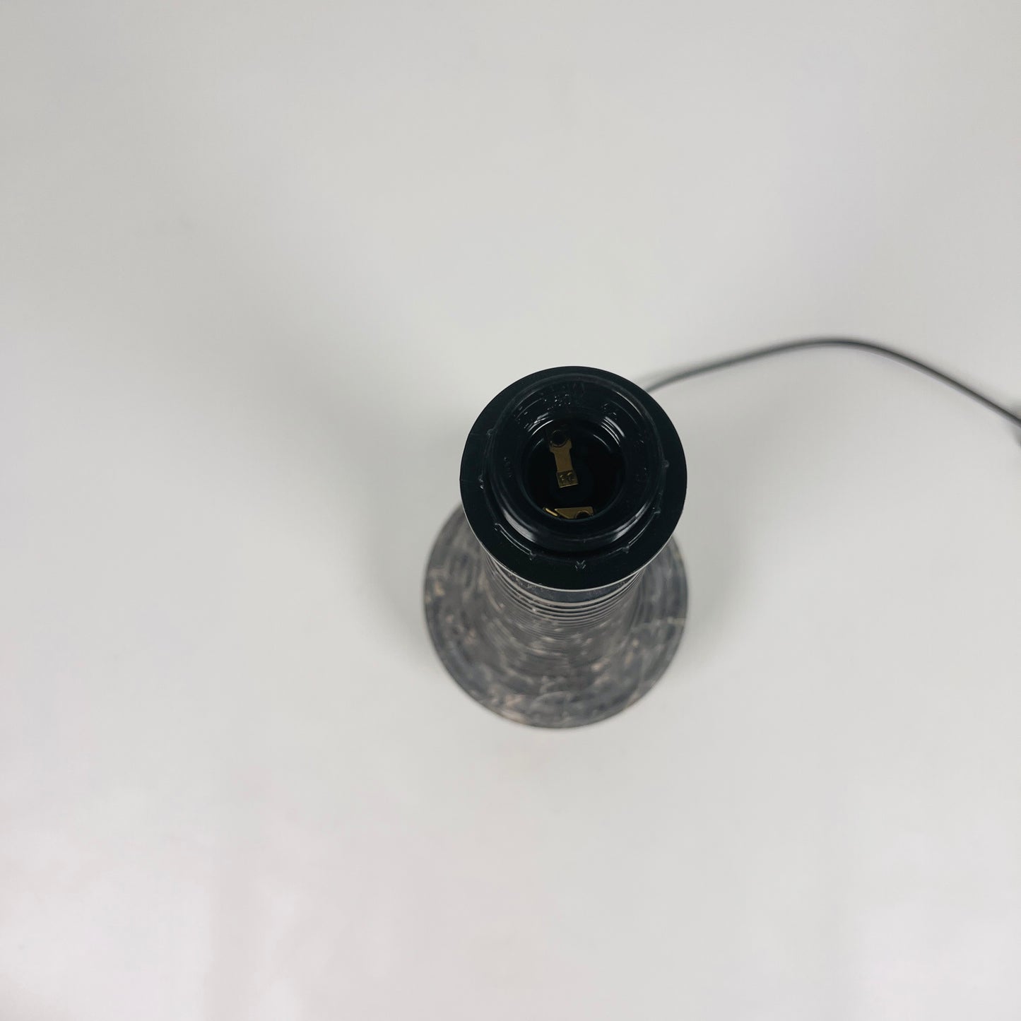 Bulged Striated Lamp - Black