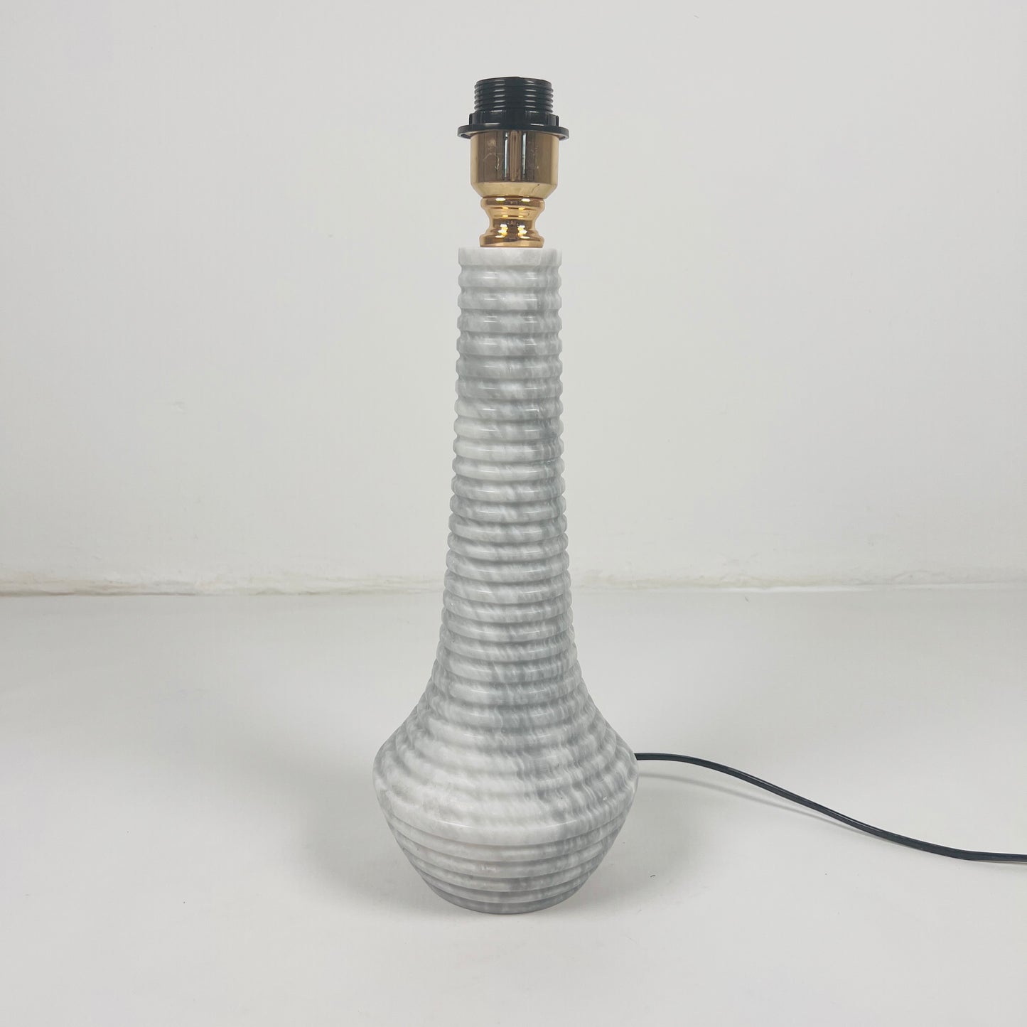 Bulged Striated Lamp - Gray