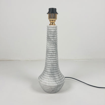 Bulged Striated Lamp - Gray