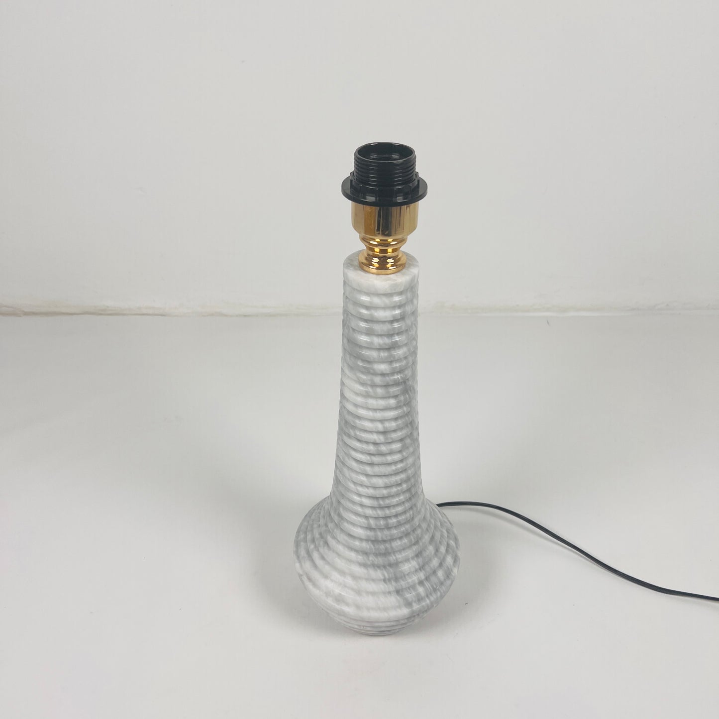 Bulged Striated Lamp - Gray