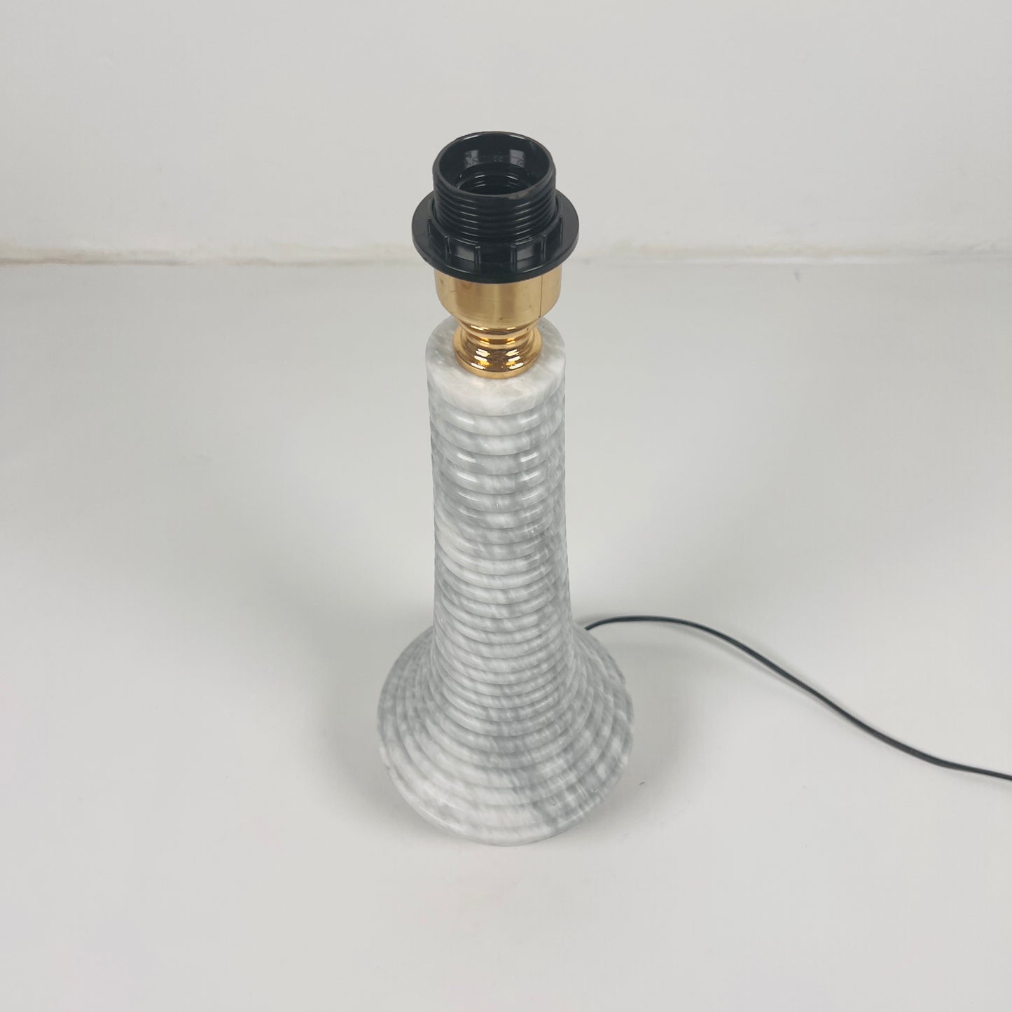 Bulged Striated Lamp - Gray