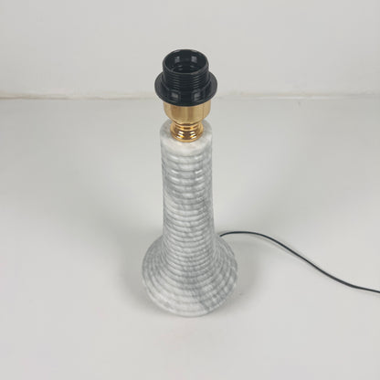 Bulged Striated Lamp - Gray