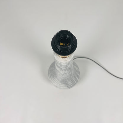 Bulged Striated Lamp - Gray