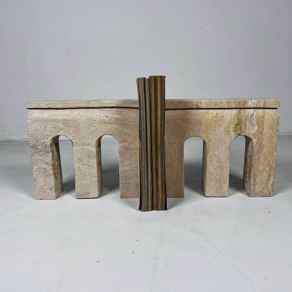 Terra Travertine Book End Pair