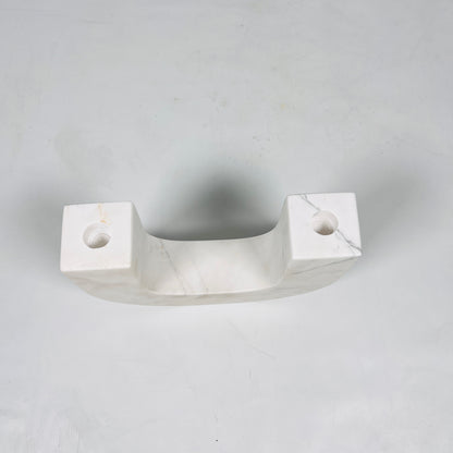 U-Shape Candle Stand - White