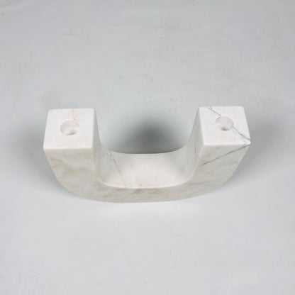 U-Shape Candle Stand - White