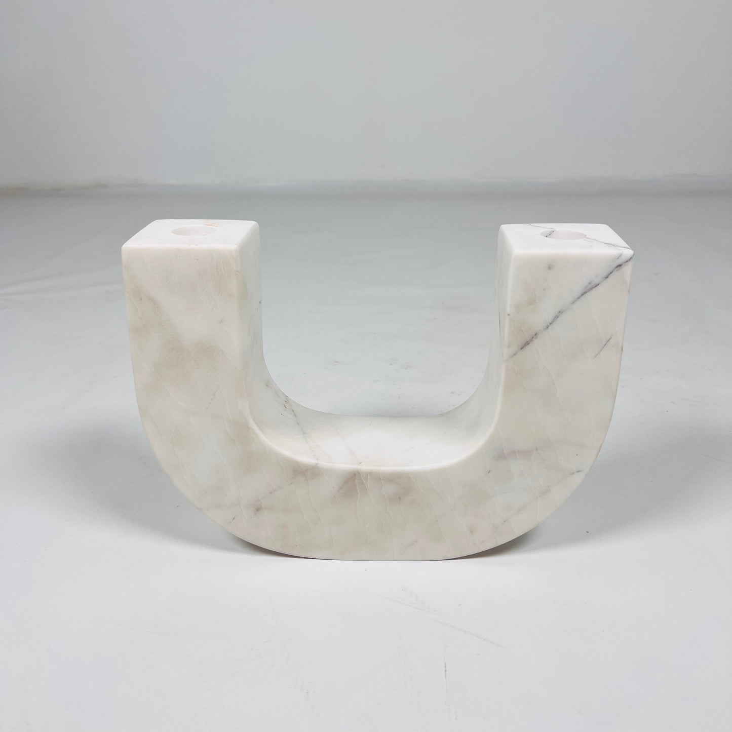 U-Shape Candle Stand - White