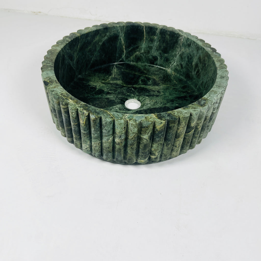 Jungle Green Marble Sink