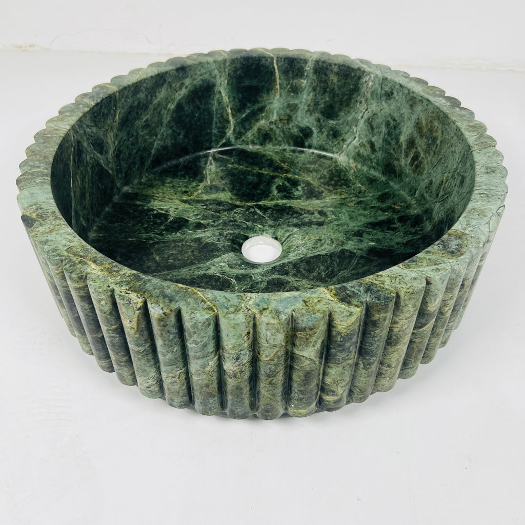 Jungle Green Marble Sink