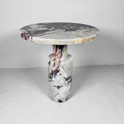 Luxe Crest Table - Red & White