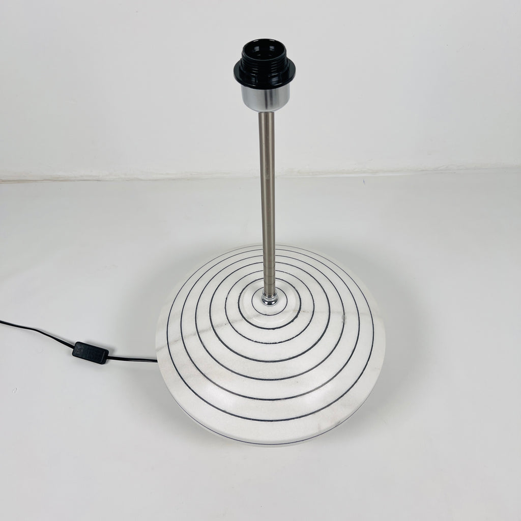 White With Black Lines Resort Table Lamp