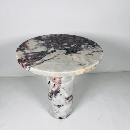 Luxe Crest Table - Red & White