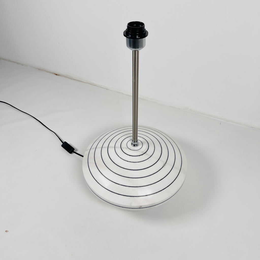 White With Black Lines Resort Table Lamp