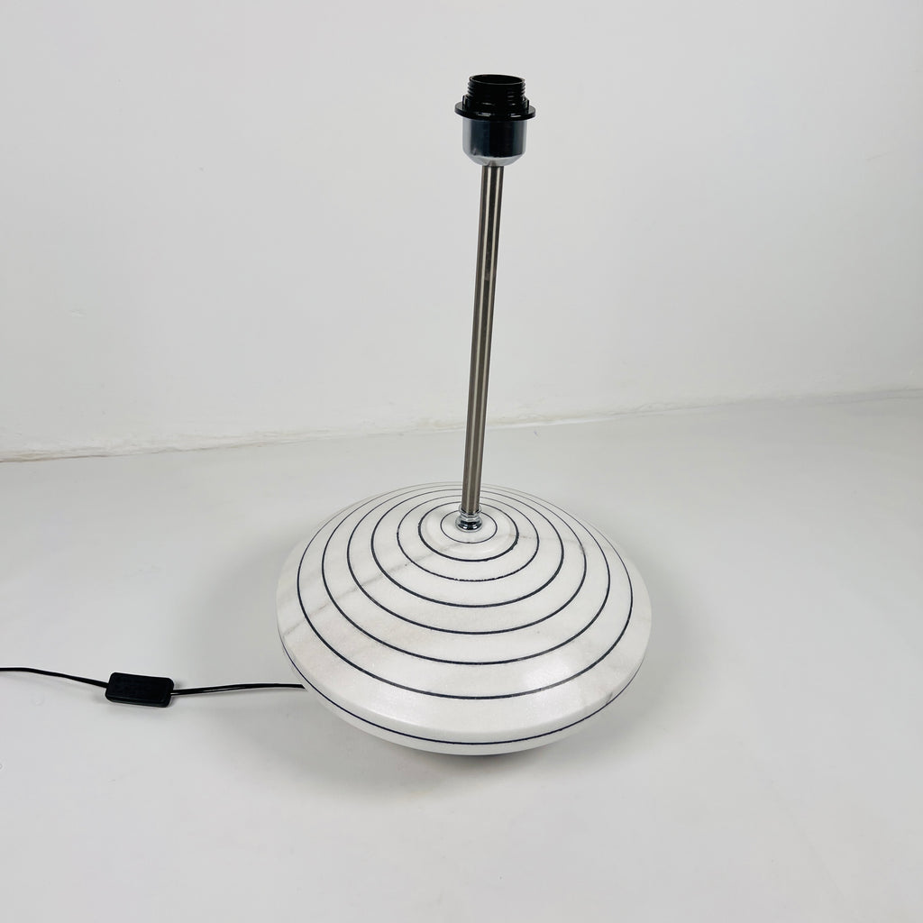 White With Black Lines Resort Table Lamp