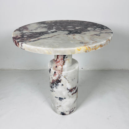 Luxe Crest Table - Red & White