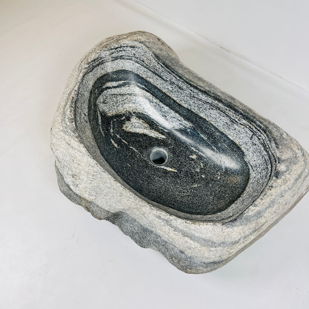 White Current River Stone Sink