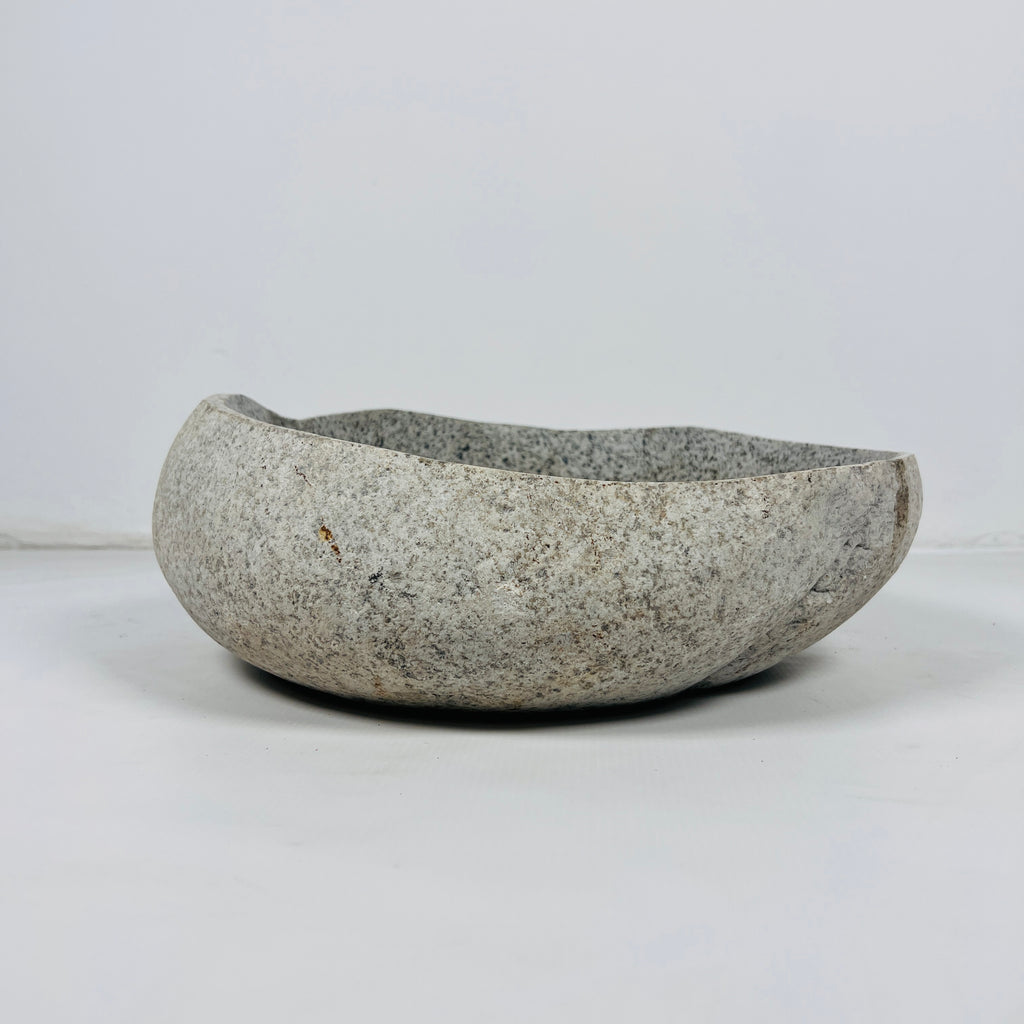 Grey With Brown Dots River Stone Sink