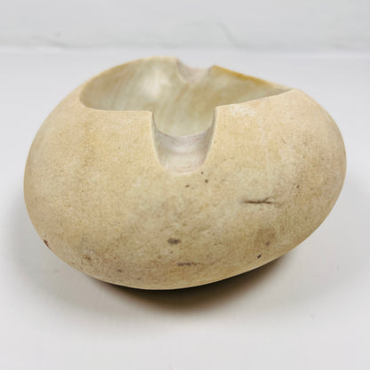 Eggshell Swirled Ash Tray - River Stone