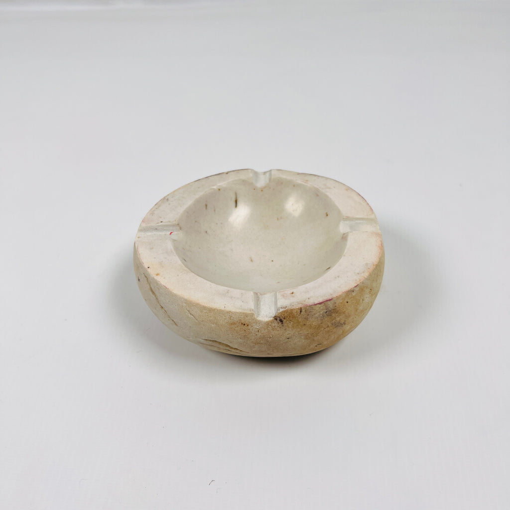 River Stone Coconut Shell Spotted Ash Tray