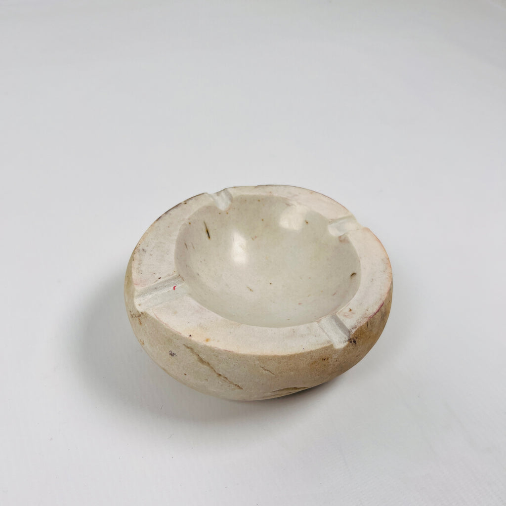 River Stone Coconut Shell Spotted Ash Tray