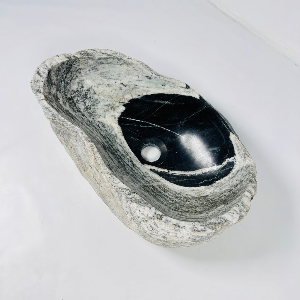 Black-Hole Grey Riverstone Sink