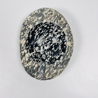 Black & White Speckled Ash Tray - Riverstone