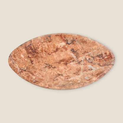 Sienna Eye-Shaped Marble Tray