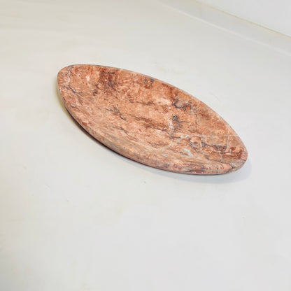 Sienna Eye-Shaped Marble Tray