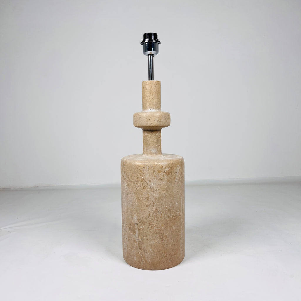 Bottled Bottom Travertine Table Lamp