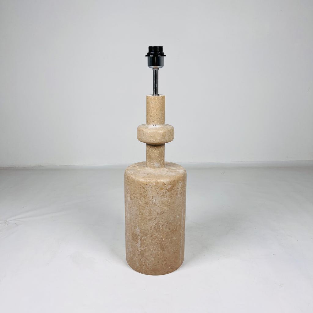 Bottled Bottom Travertine Table Lamp