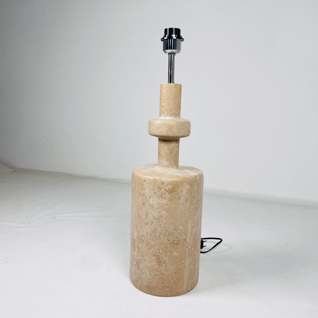 Bottled Bottom Travertine Table Lamp