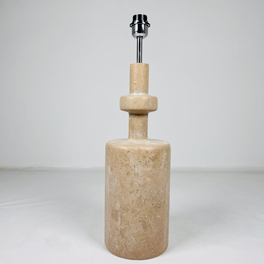 Bottled Bottom Travertine Table Lamp