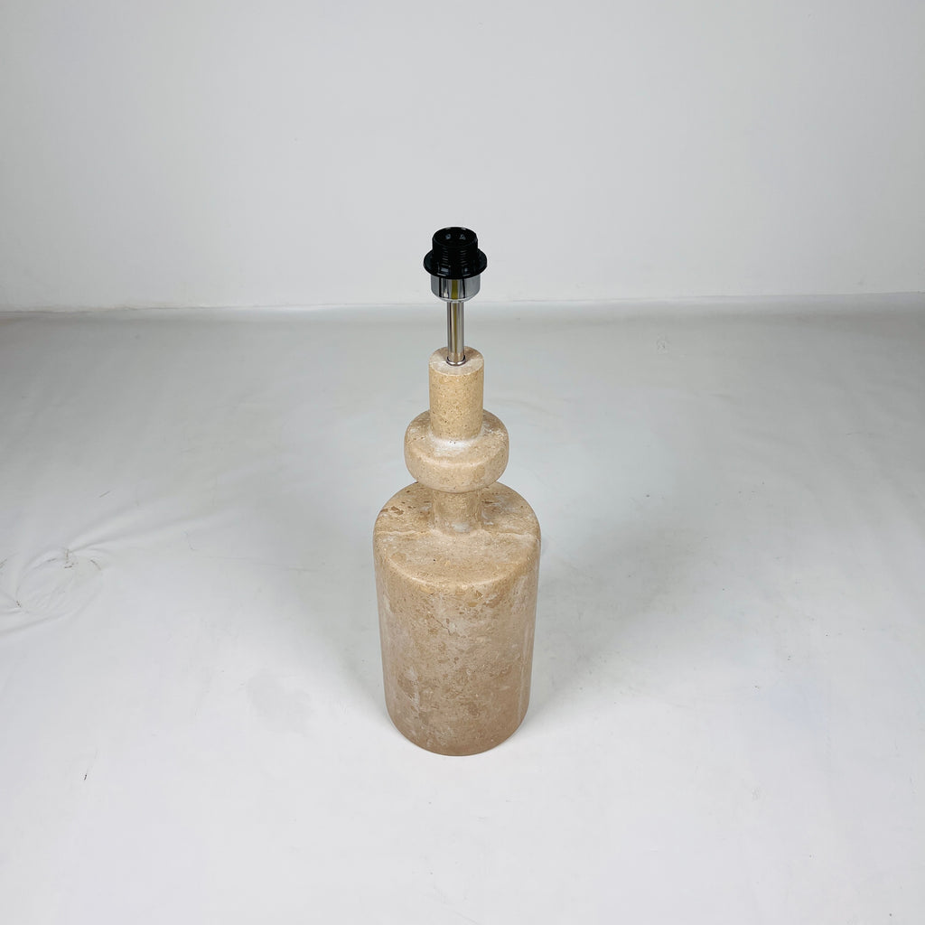 Bottled Bottom Travertine Table Lamp