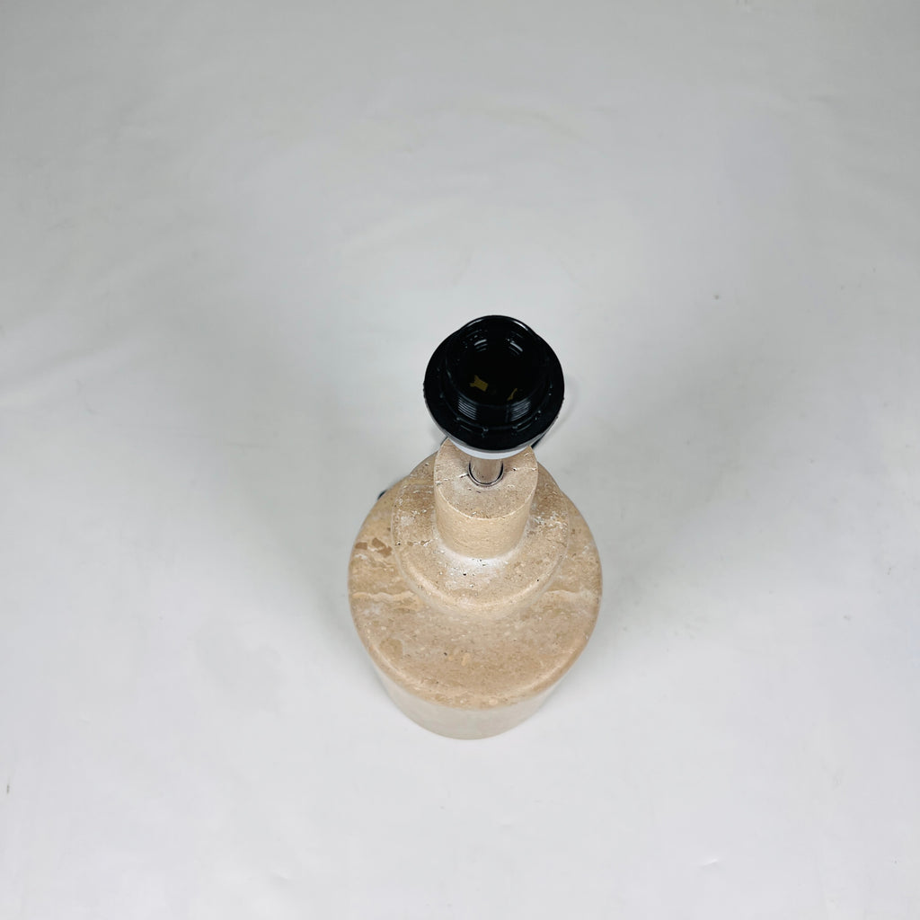 Bottled Bottom Travertine Table Lamp