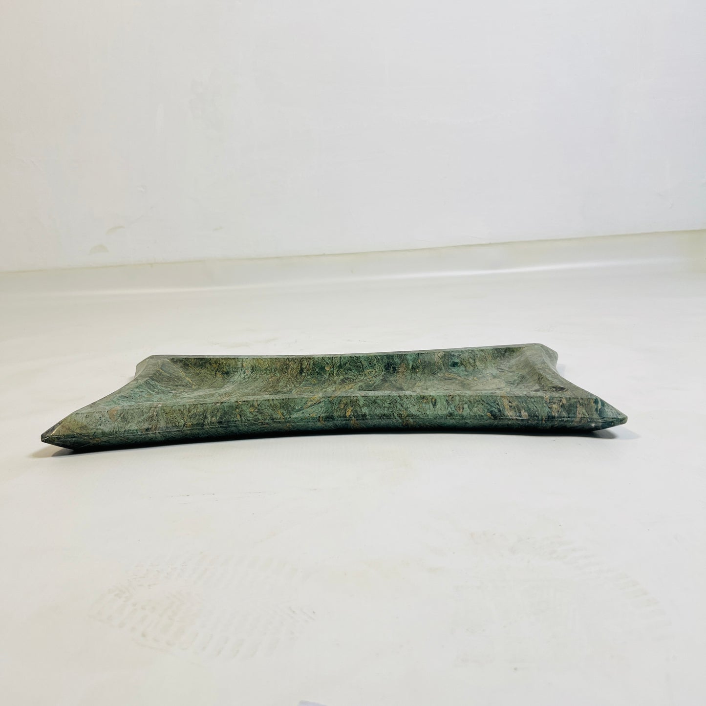 Convex Marble Tray - Green