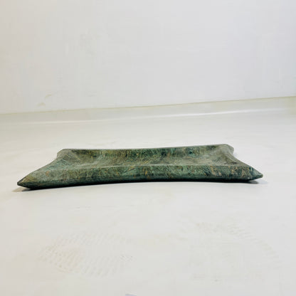 Convex Marble Tray - Green