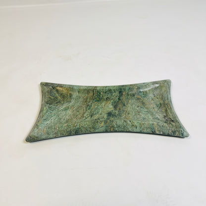Convex Marble Tray - Green