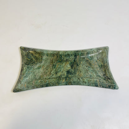 Convex Marble Tray - Green