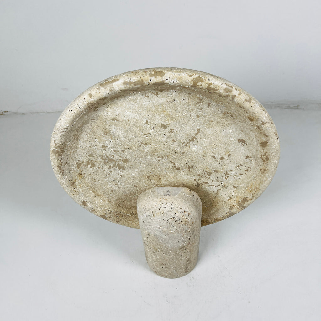 Travertine Disk Spotted Table Lamp